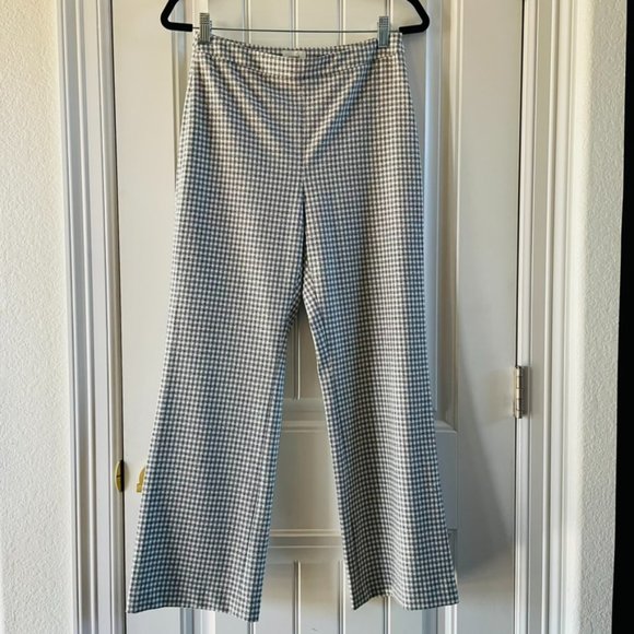 Wilfred Pants - Wilfred Aritzia Black & White Gingham Kick Flare Office Pants Trousers | Small